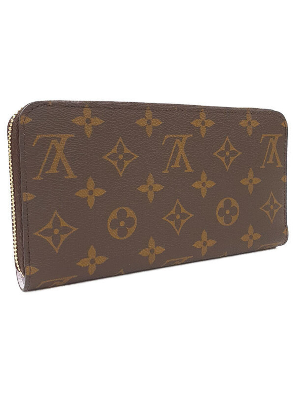 Louis Vuitton Round Wallet Zippy Long Zipper Monogram Brown